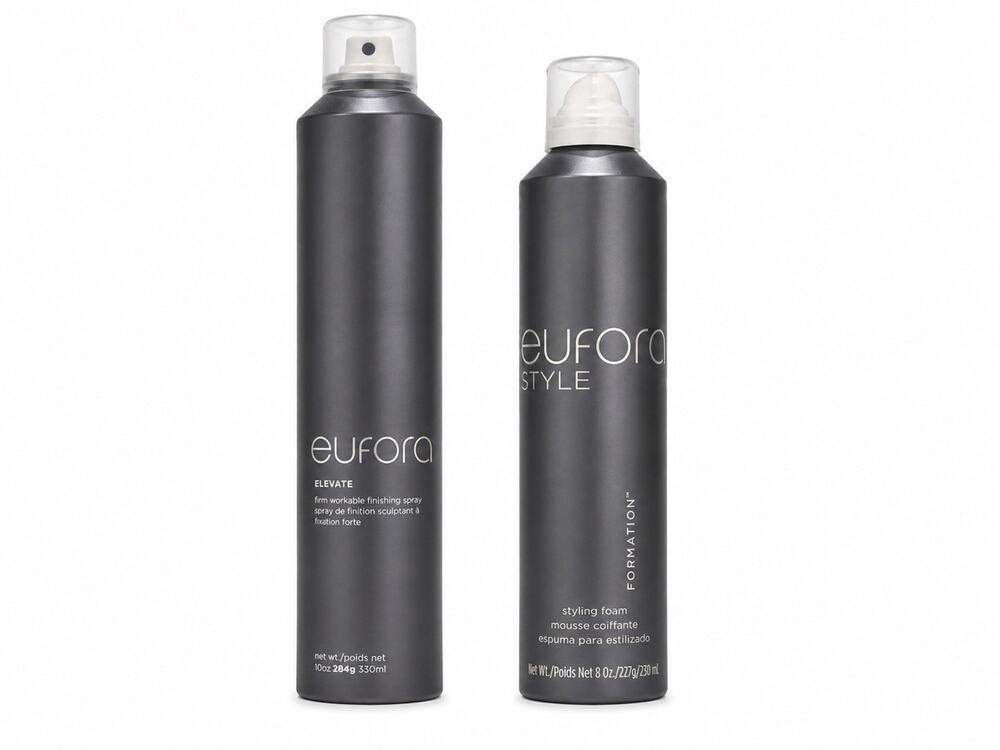 Eufora Elevate Finishing Spray 10 oz + Formation Styling Foam 8 oz Set